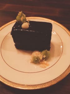 Chocolate Ganache Cake with Wasabi