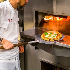 Ray's & Stark Bar_Margherita Pizza in Oven