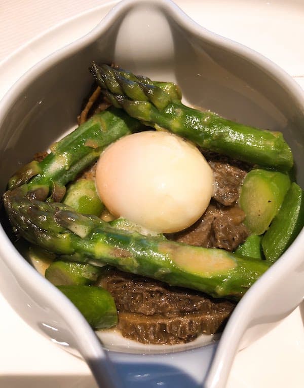 Green Asparagus with Mushrooms Le Vista Mar Monaco