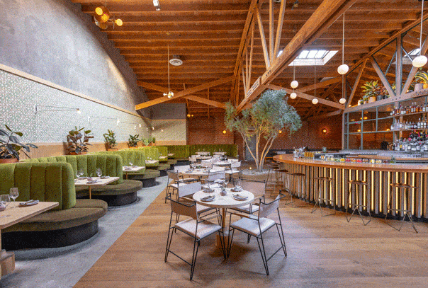 Interior of Atrium brunch restaurant