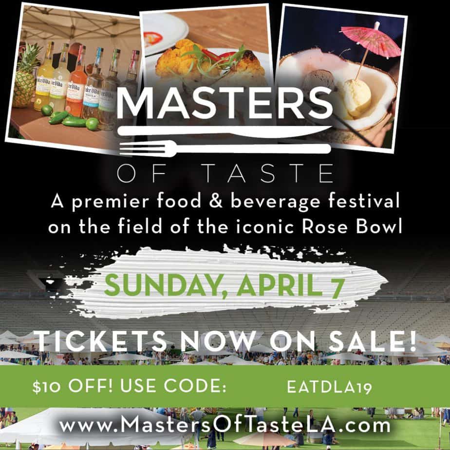 EatDrinkLA discount for Masters of Taste 2019