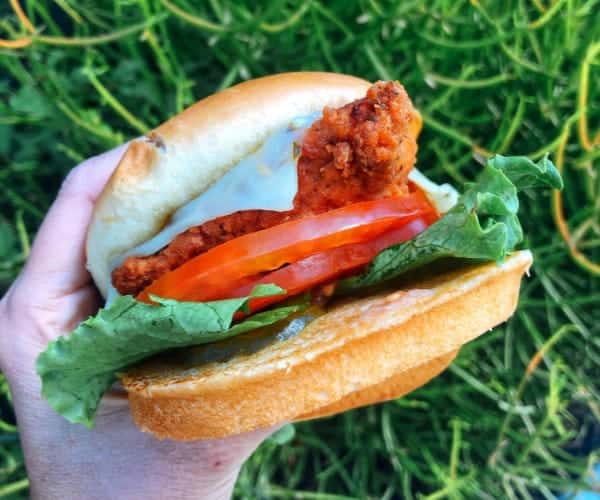 Spicy Deluxe Chicken Sandwich Chick fil-A
