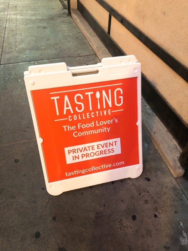 Tasting Collective Sign