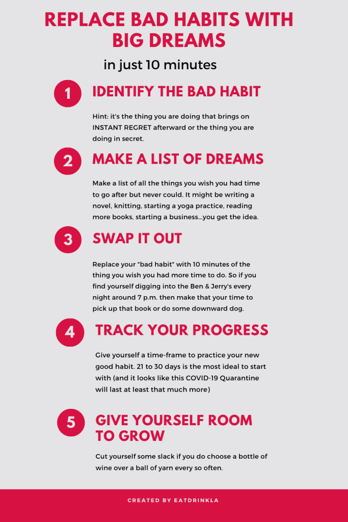 5 steps to replace bad habits with big dreams