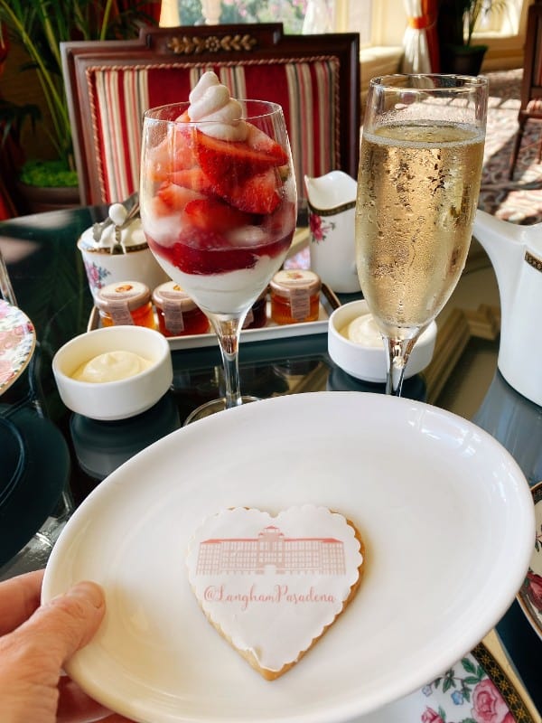 Champagne-and-Strawberries-Langham-Pasadena-Tea-Service