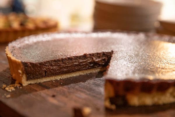 Chocolate Tarte, Salted Caramel_