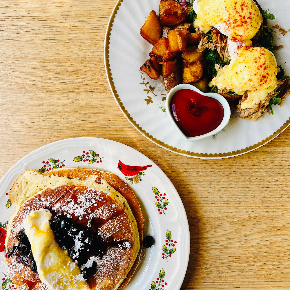 Dishes at Lady Byrd Cafe