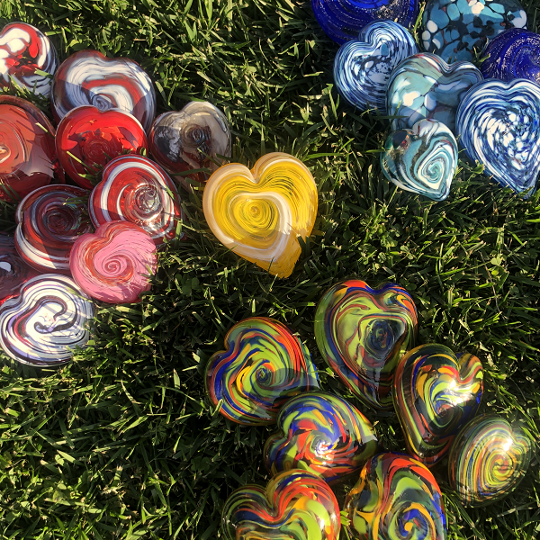 Carlsbad Glass Hearts 