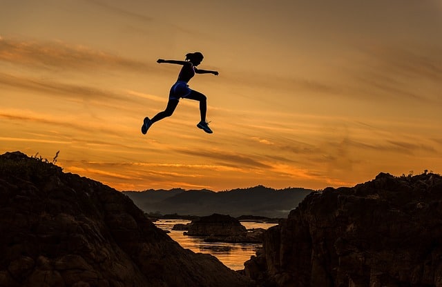 woman enjoying life