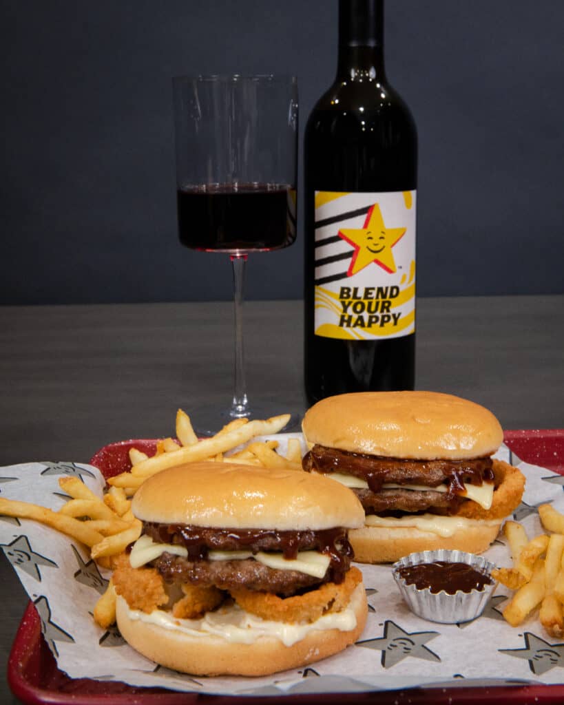 Carl's Jr. and Nocking Points Wine