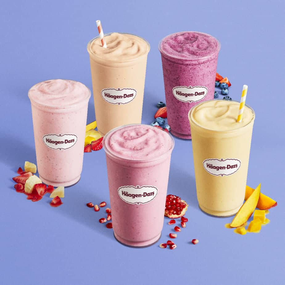 Haagen Daaz Fruit Smoothies