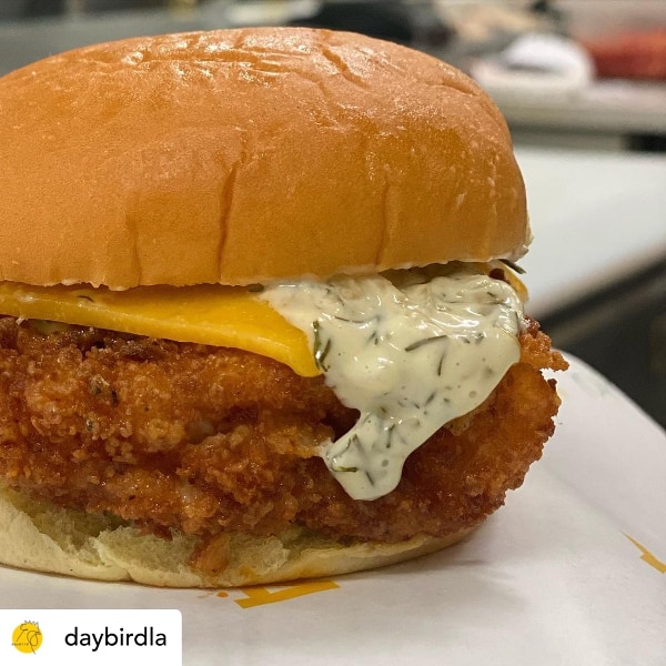 Fried Fish Sandwich daybirdLA