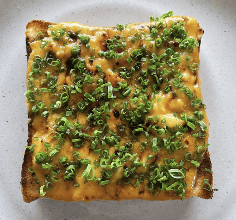 Cheezy crab toast on Ginza Nishikawa’s Japanese shokupan