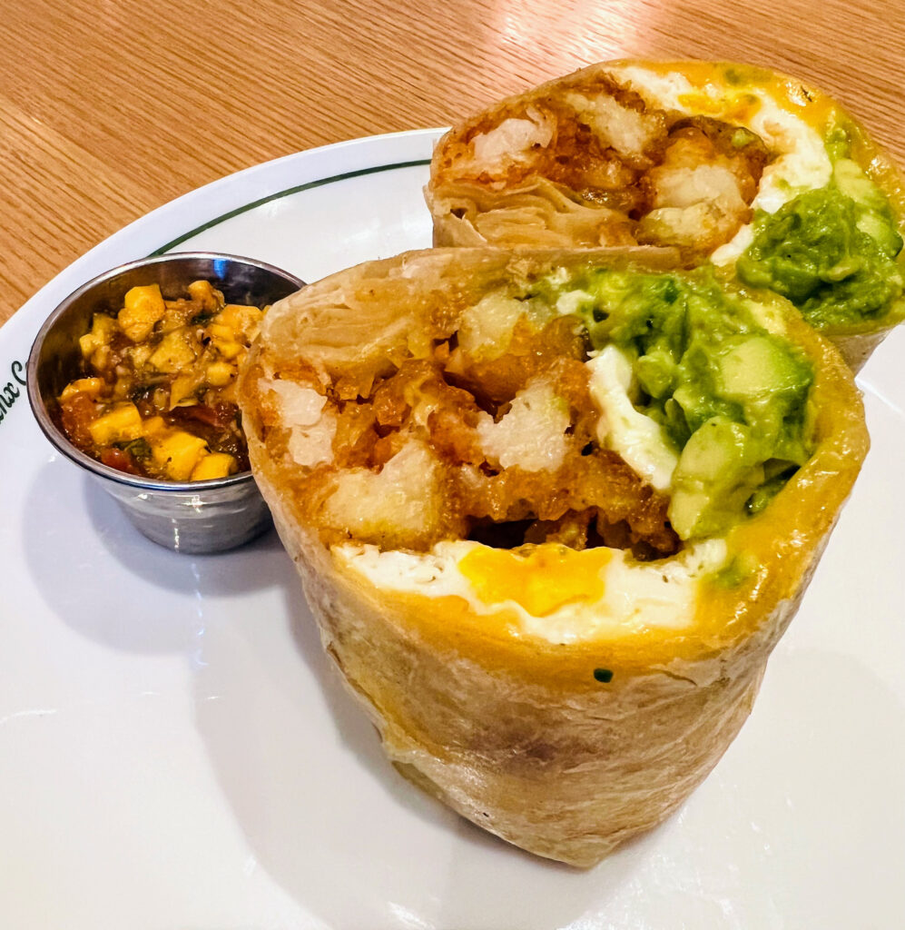 Breakfast Burrito Meyers Manx Cafe