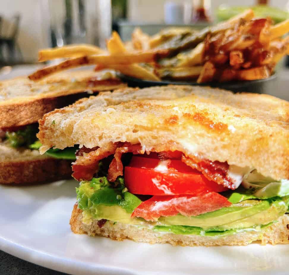 Cheeky's BLT with Pesto Fries