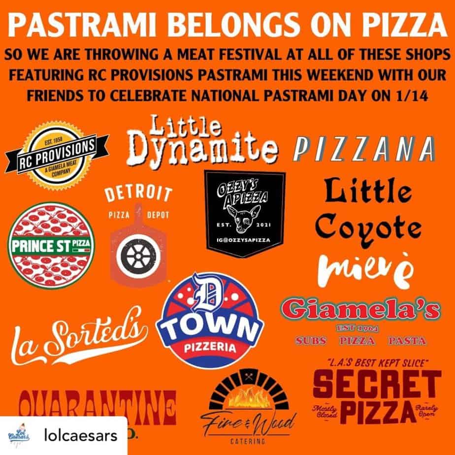 National Pastrami on Pizza Day