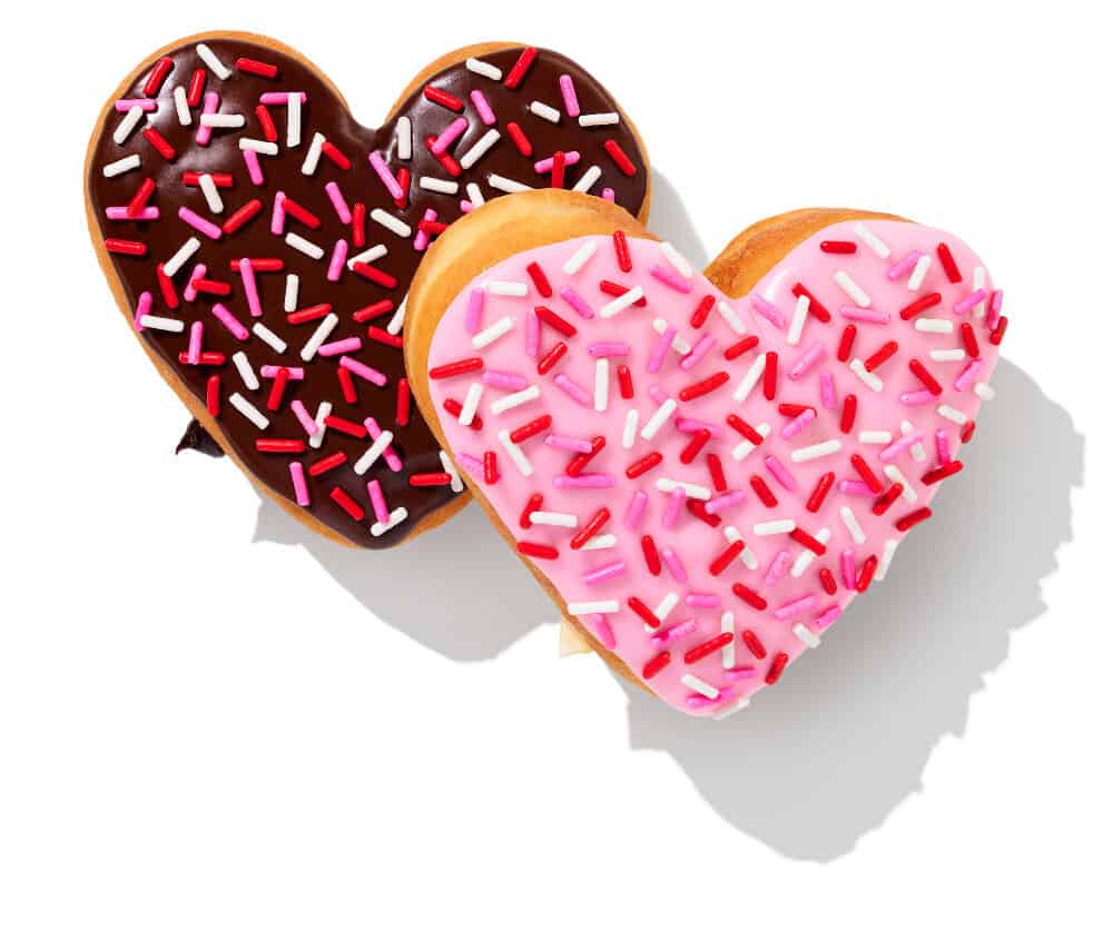 Dunkin' Donuts Heart-Shaped Donuts