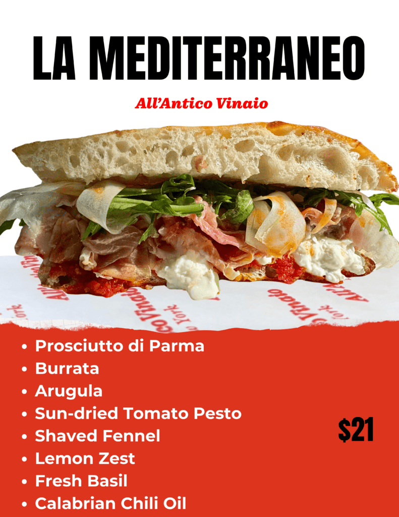 LA Mediterraneo Alla Antico Vinaio