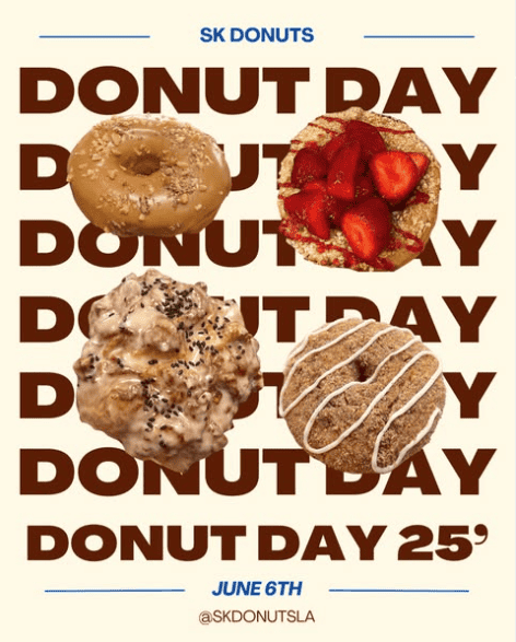 SK Donuts National Donut Day 2025