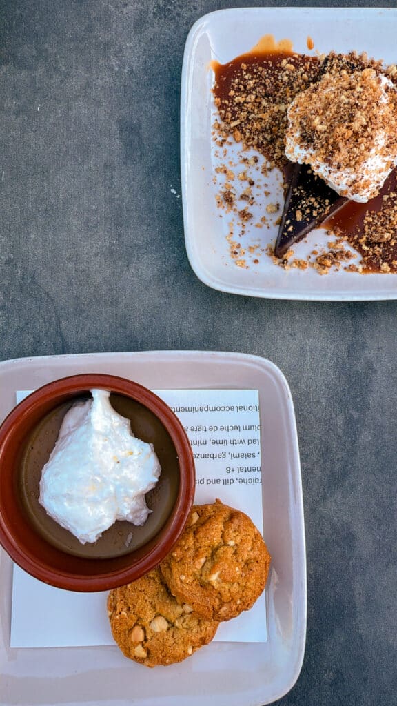 Desserts from Ann's Wine Bar