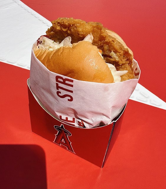 La Caguama Chicken Sandwich Angel Stadium