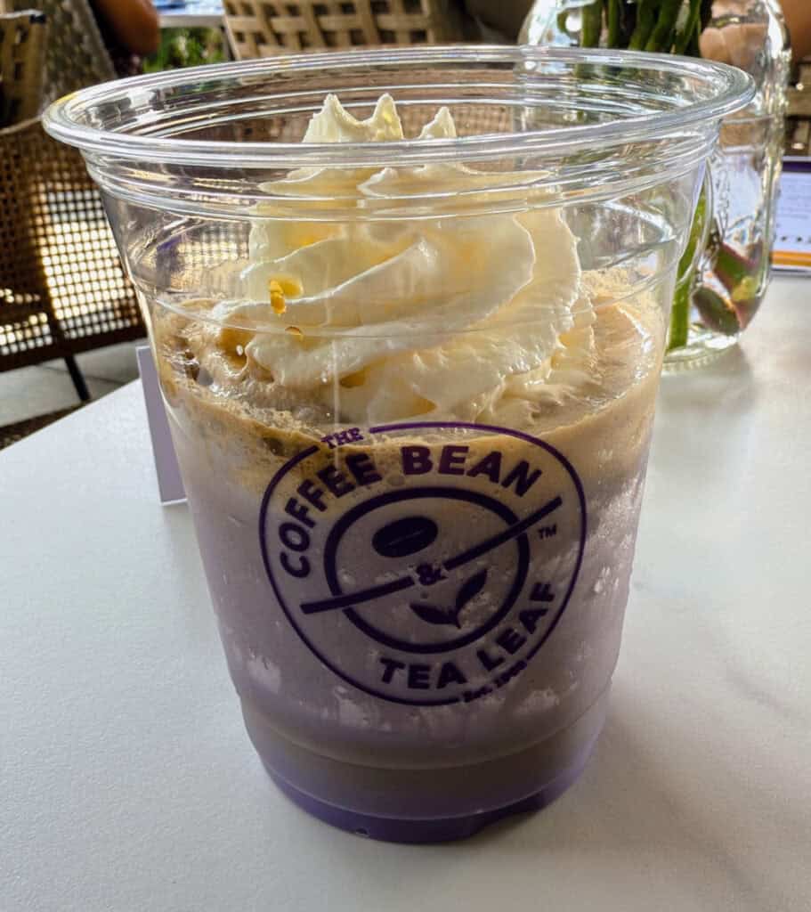 The Coffee Bean & Tea Leaf Ube Coconut Affogato Ice Blended®
