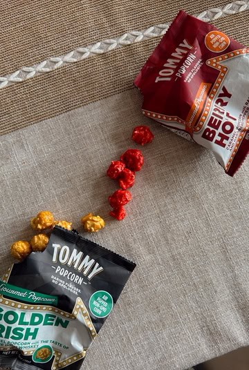 Golden Irish and Berry Hot Tommy Popcorn Flavors