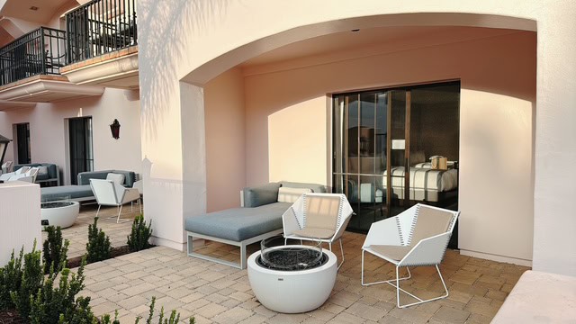 Pool Walkout Room with Firepit