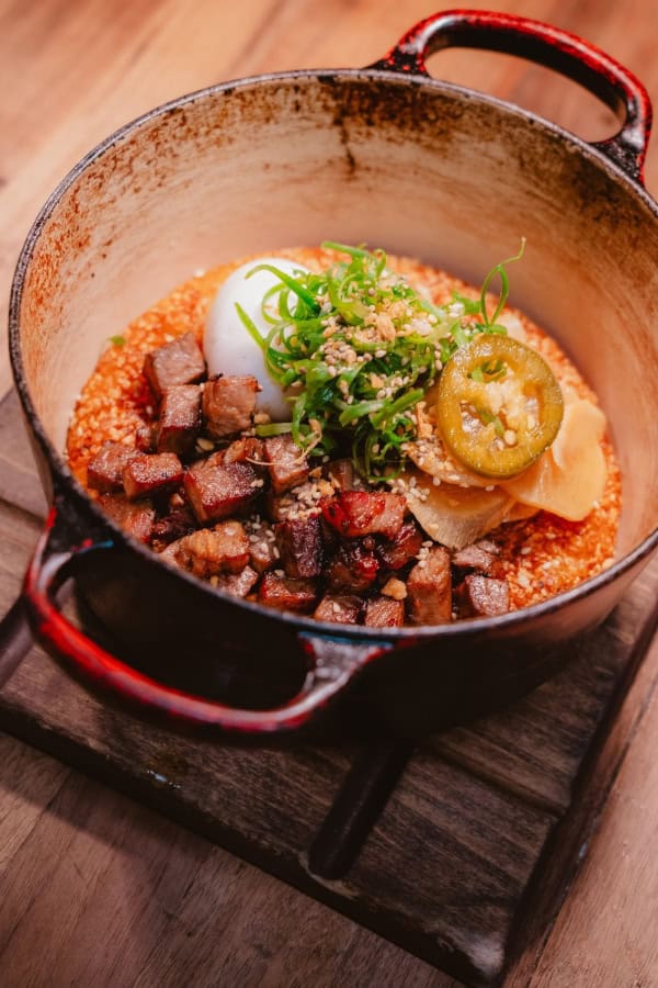 Steak & Eggs Crispy Rice
