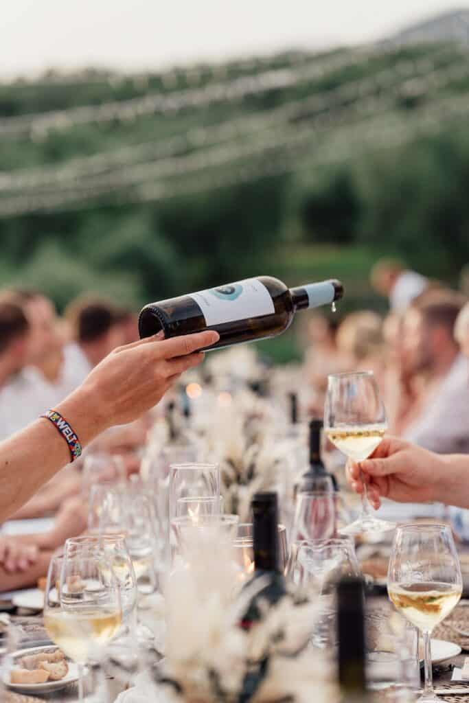 Wine Party and Pouring