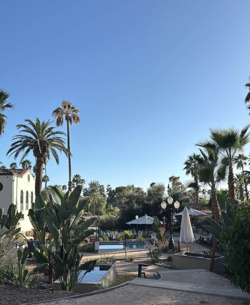 Empty Spa Terrace